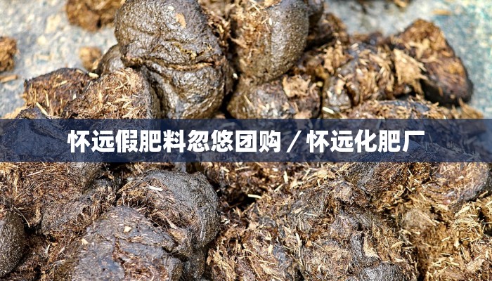 怀远假肥料忽悠团购／怀远化肥厂